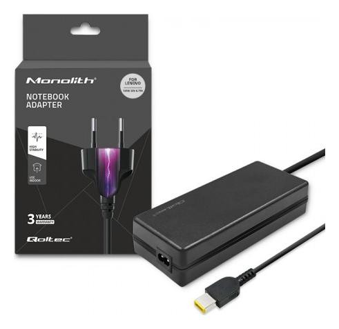 Qoltec Zasilacz do Lenovo 135W 20V 6.75A Slim tip + pin + kabel zasilający 51031