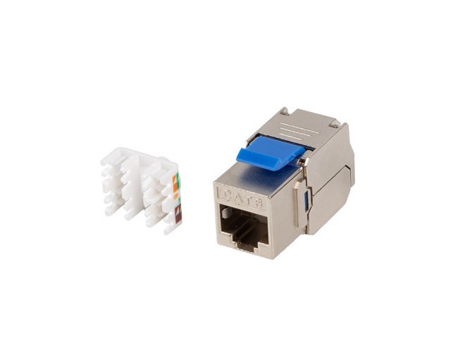 Lanberg moduł Keystone gniazdo beznarzędziowy RJ45 kat.6 FTP KSF6-4000