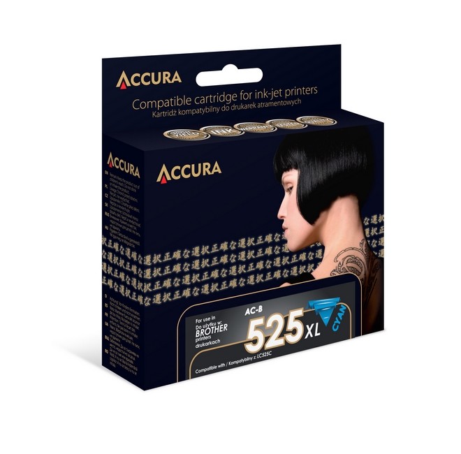 Accura ink Brother LC525C zamiennik XXL