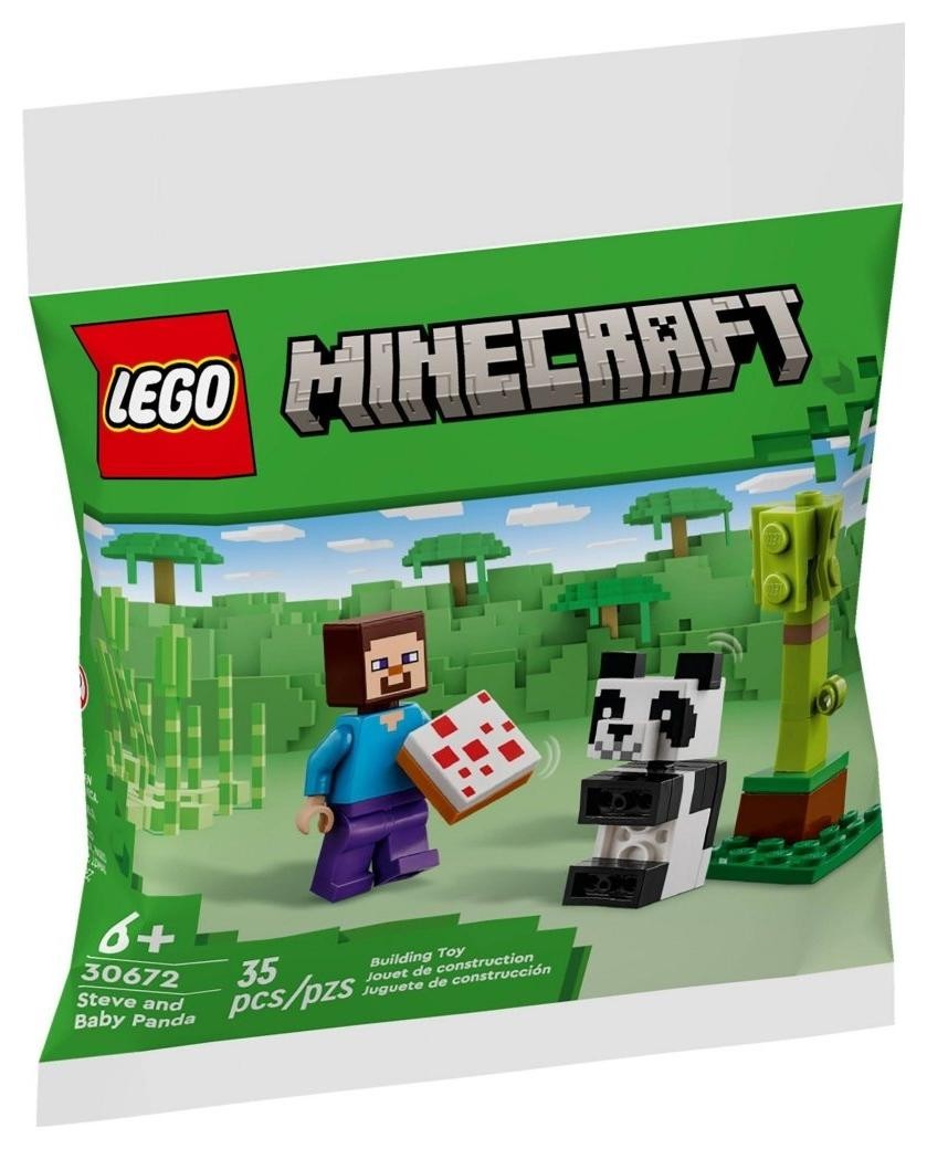 LEGO Minecraft Steve i mała panda 30672