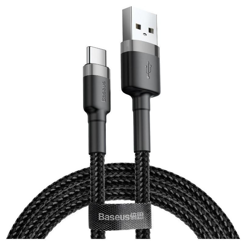 Baseus Cafule USB do USB-C 2A 3m szaro-czarny