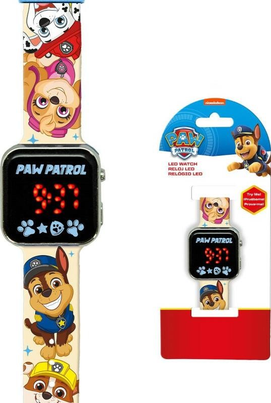 Psi Patrol Zegarek LED z kalendarzem PW19961