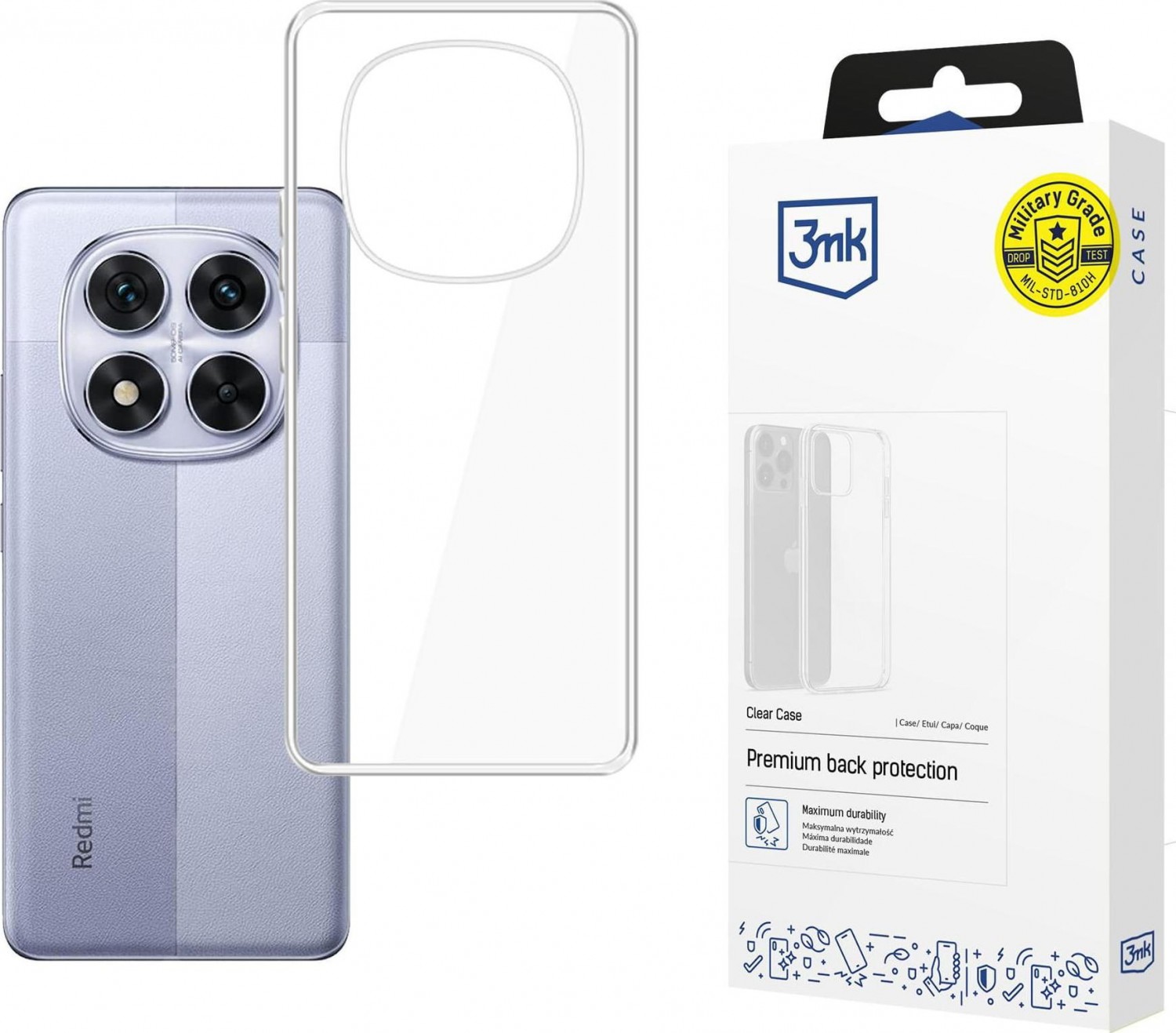 3mk Clear Case do Redmi Note 14 Pro+