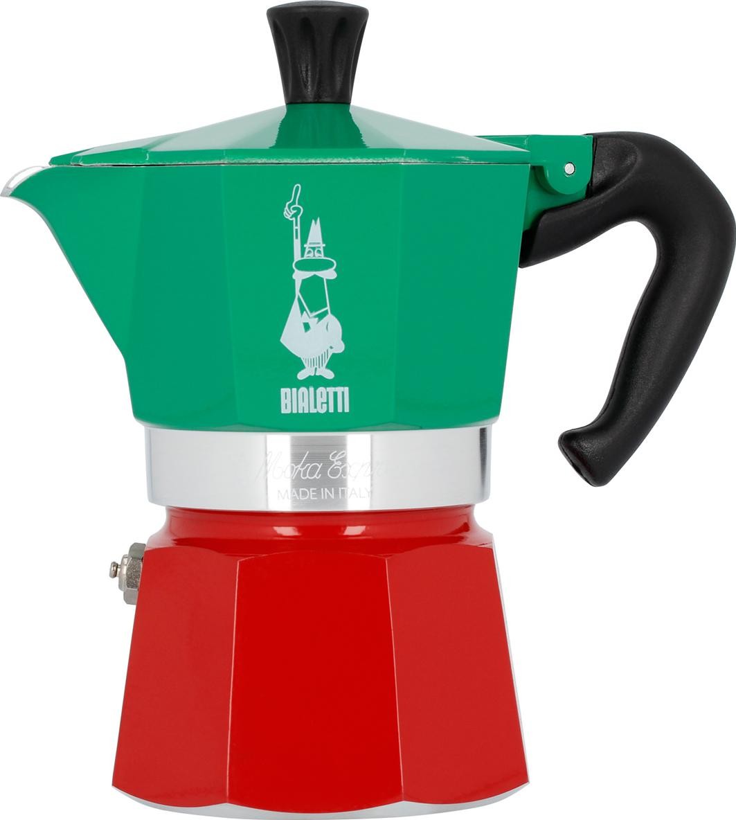 Bialetti Moka Express Italia 3tz czerwono-zielona