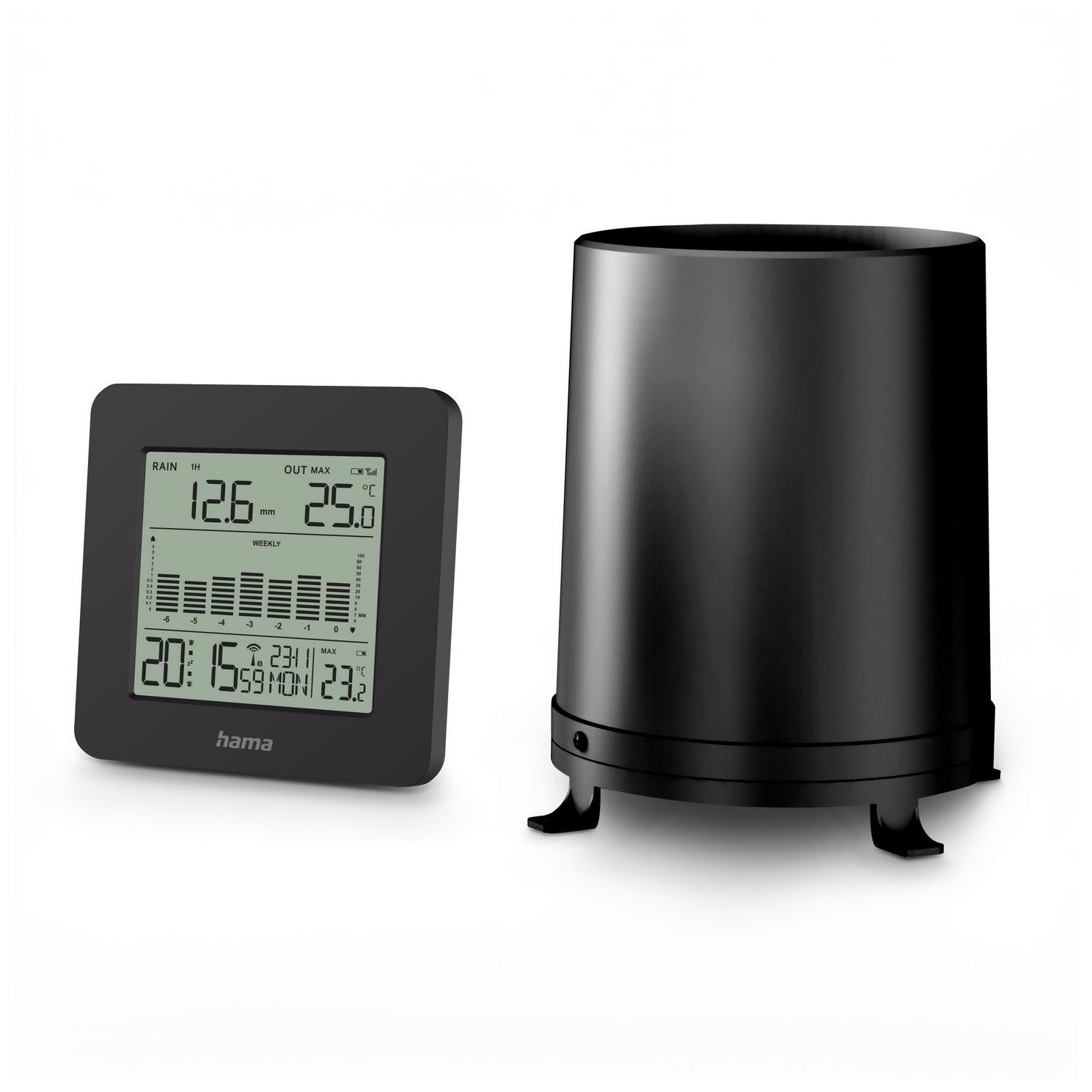 Hama Mykonos z deszczomierzem Czarny