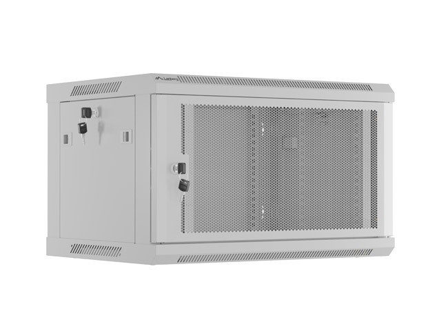 Lanberg szafa rack wisząca 19'' 6U 600X450 szara drzwi perforowane WF01-6406-23S