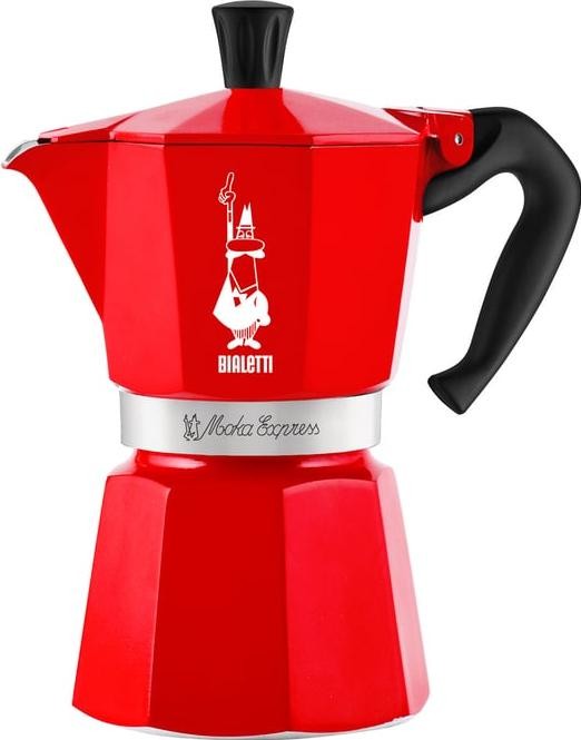 Bialetti Moka Express Nutcracker 6tz czerwona