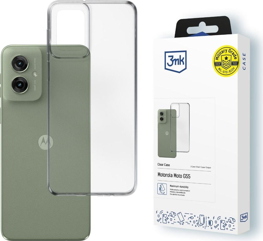 3mk Clear Case do Motorola Moto G55 5G