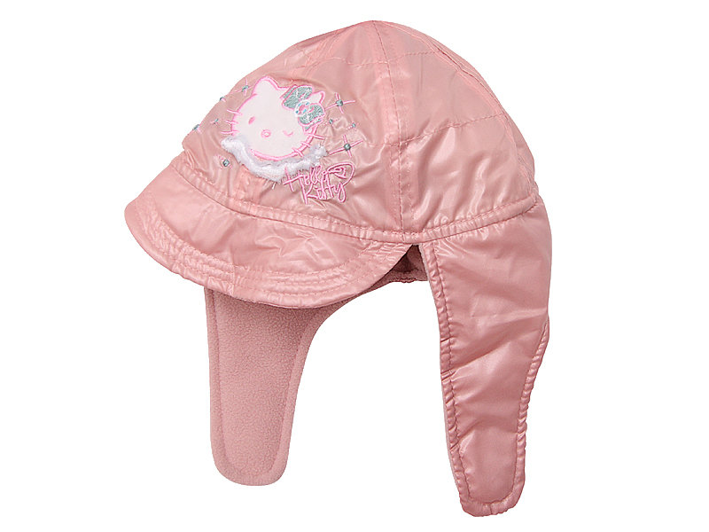 Czapka pilotka zimowa, Hello Kitty, Sanrio, dla niemowlaka, dziewczynka, rozmiar 48 cm