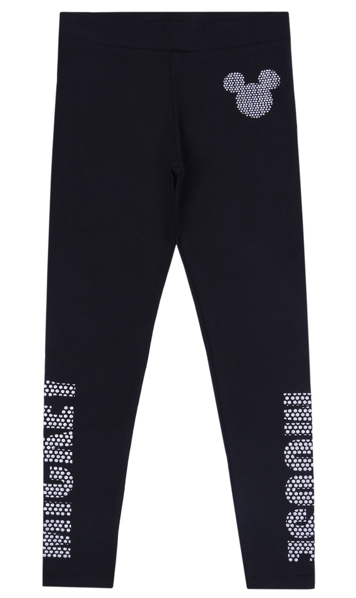 Czarne getry, legginsy Mickey Mouse DISNEY 9-10 lat 140 cm