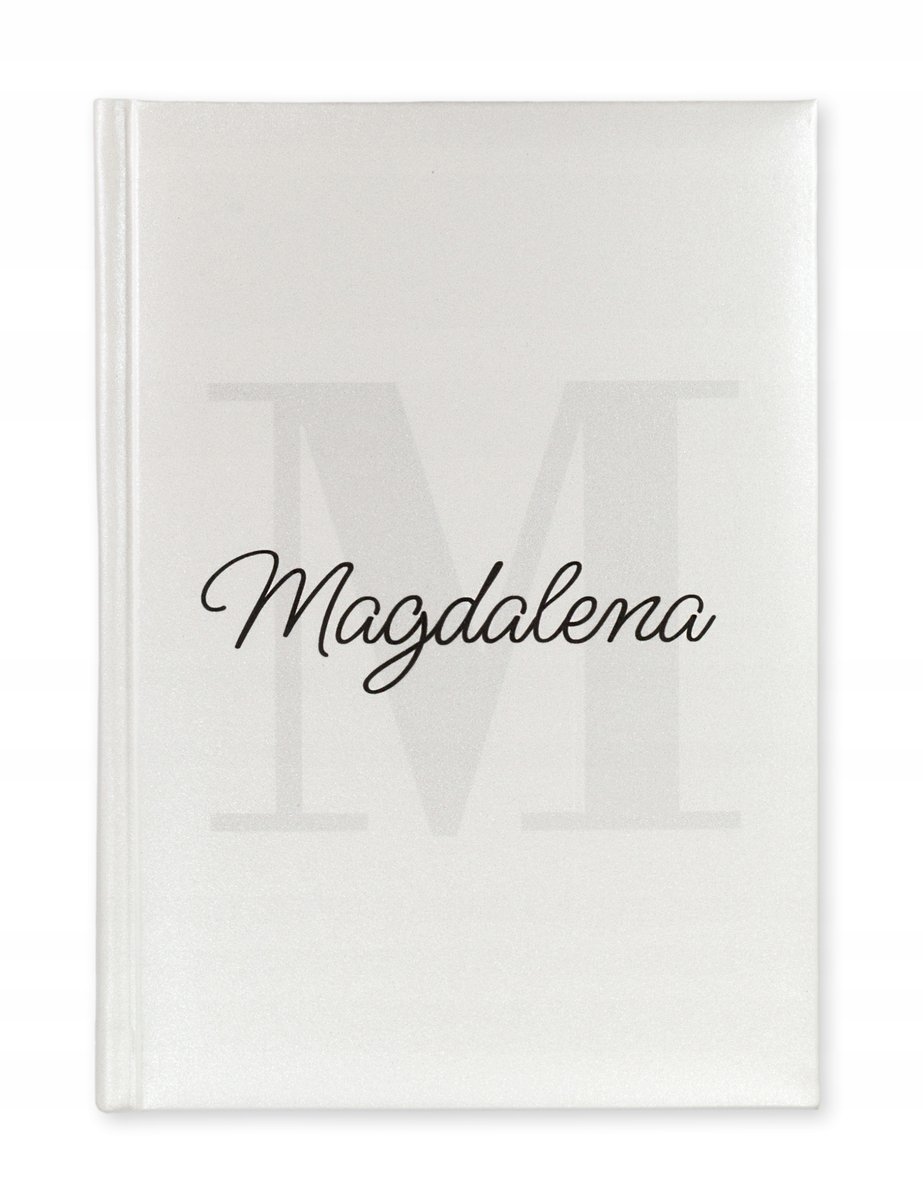 Notes książkowy z imieniem A5 BIAŁY MILA personalizacja UV