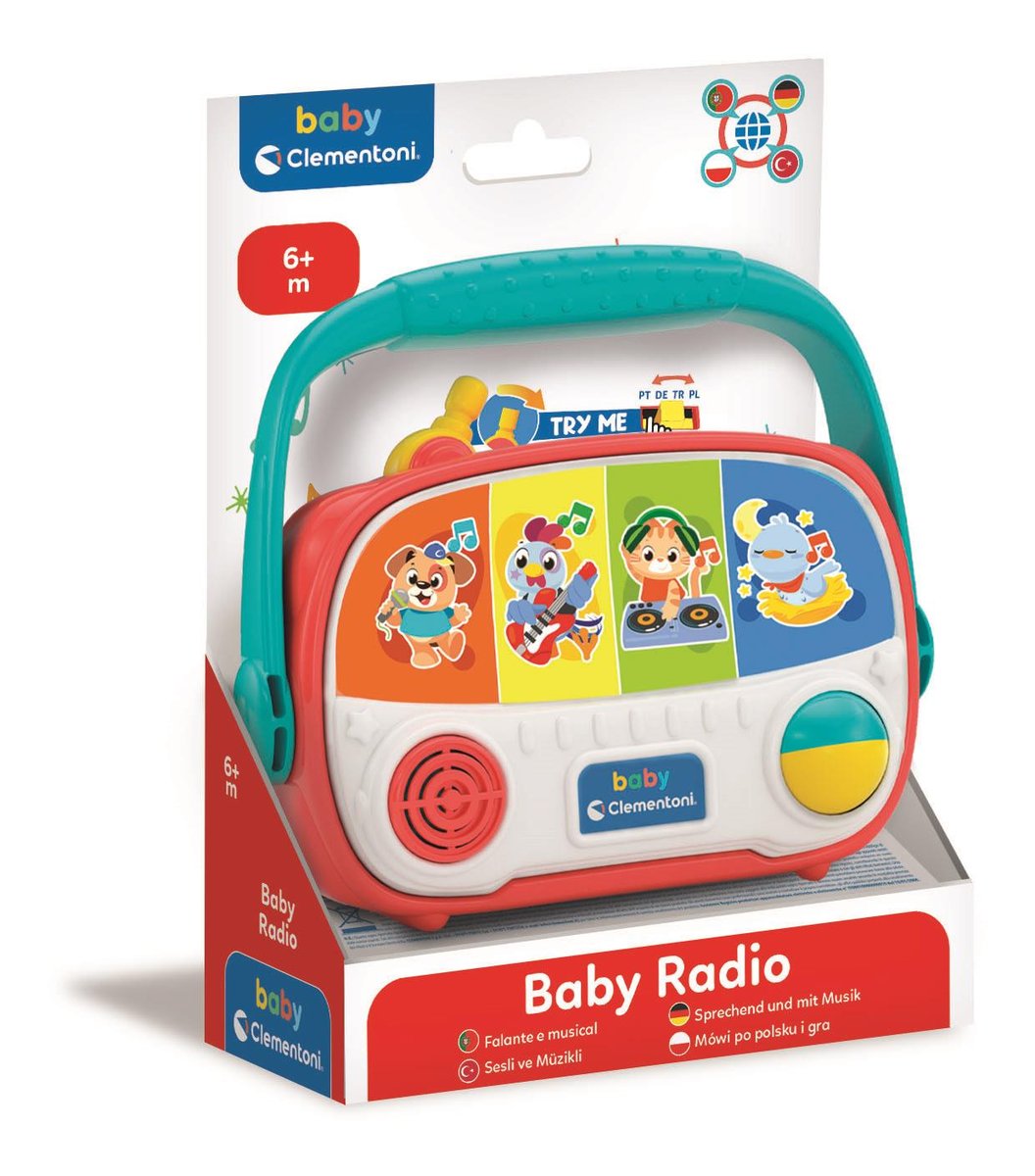 Clementoni, mówiące baby radio 17525