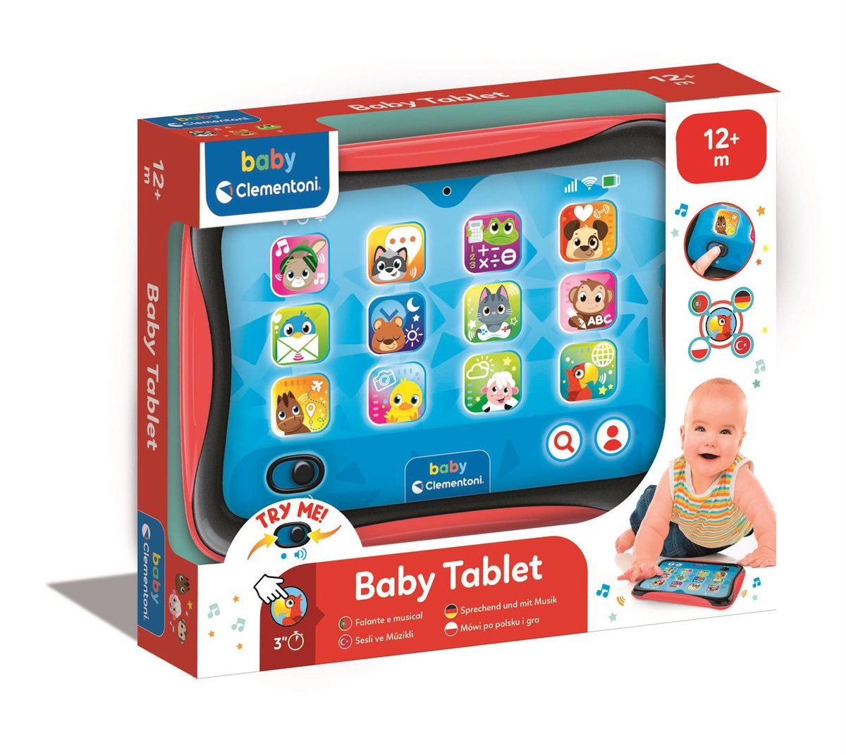 Clementoni, mówiący baby tablet 17535