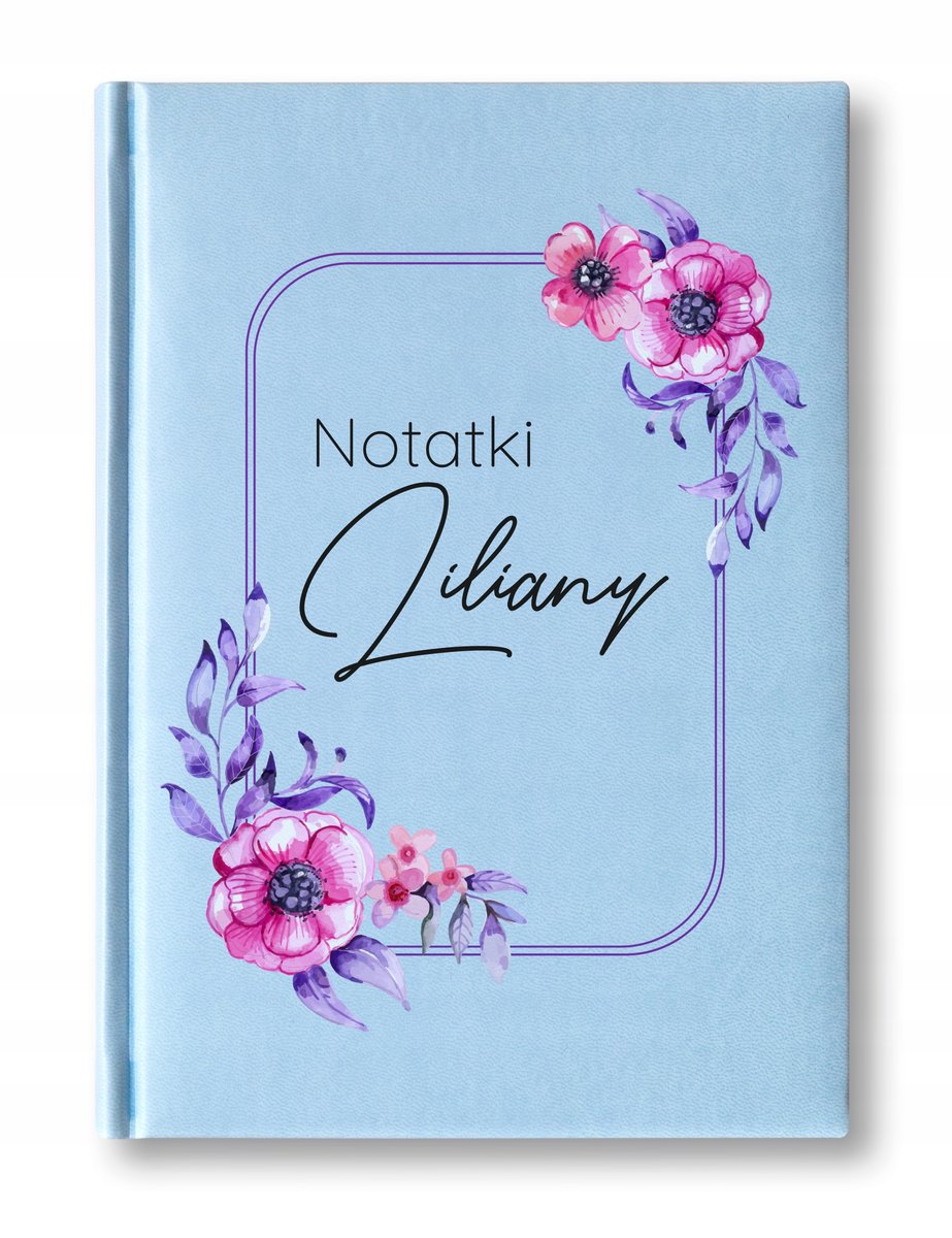 Notes personalizacja JASNY BŁĘKITNY A5 PREZENT nadruk UV