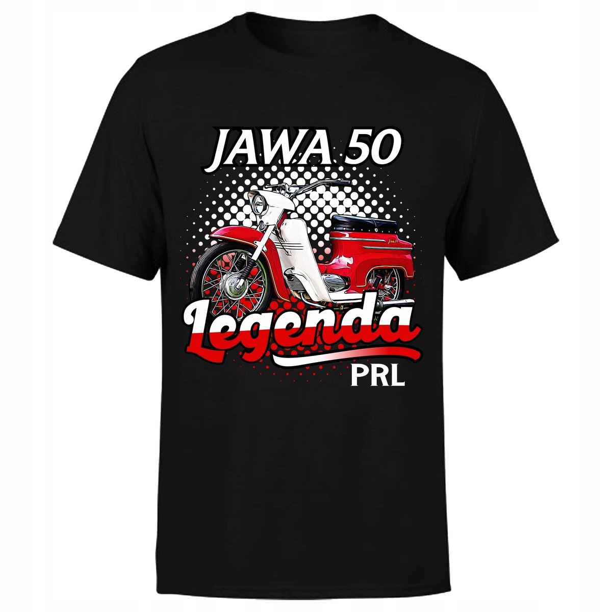 Koszulka męska z nadrukiem JAWA 50 PRL kultowa 4XL