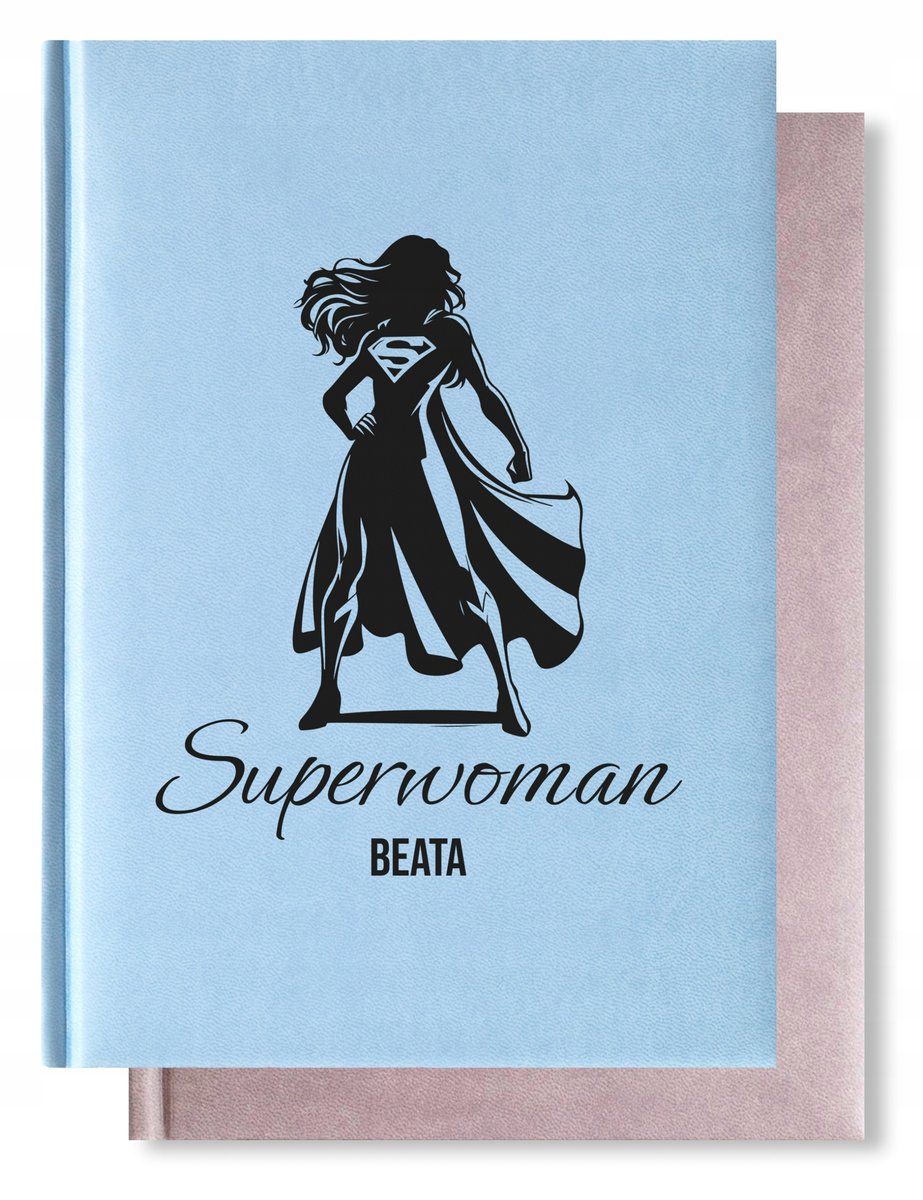 NOTES NOTATNIK A5 TURY DZIEŃ KOBIET SUPERWOMAN PREZENT Z IMIENIEM MIX KOLOR