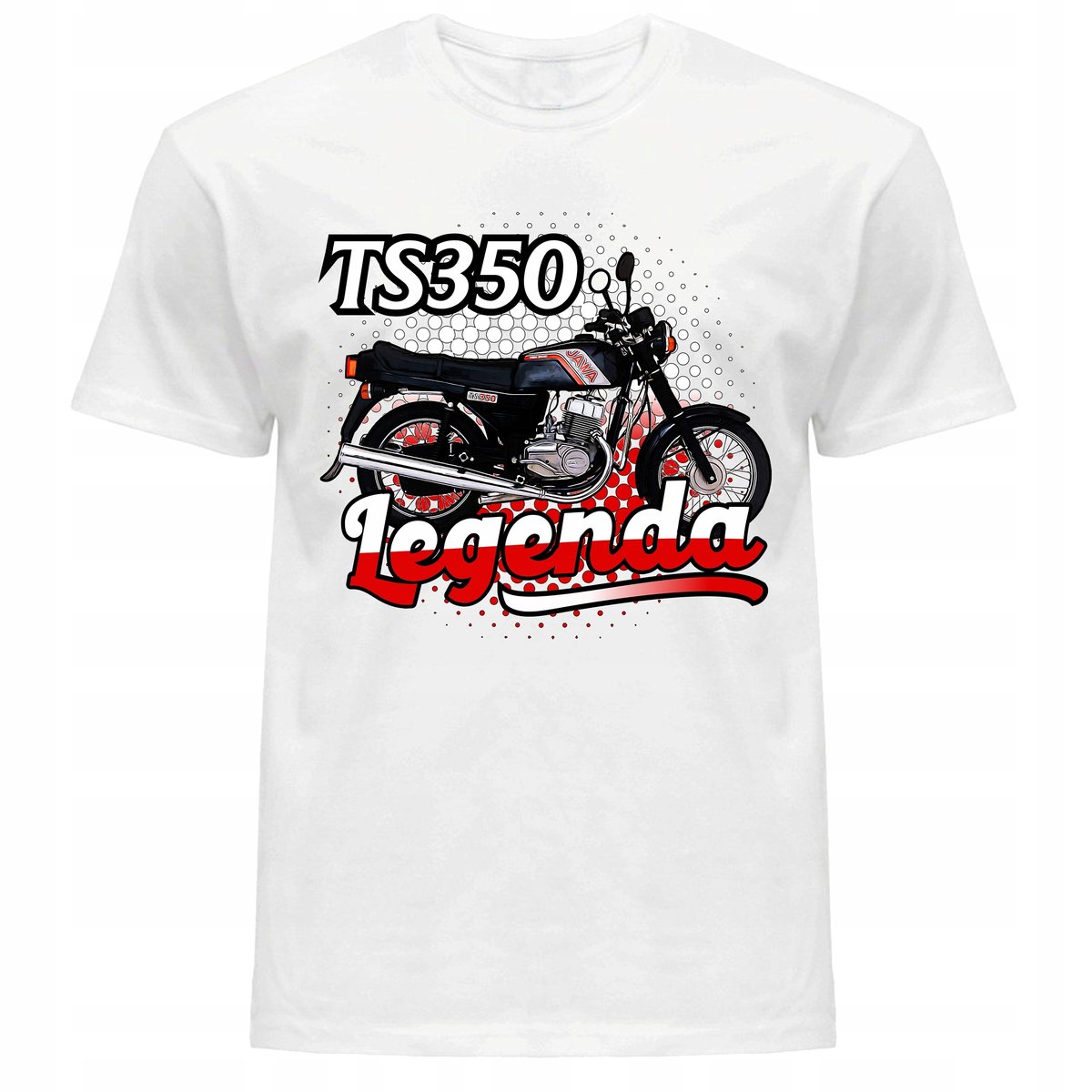 Koszulka męska z nadrukiem JAWA TS 350 KULTOWA PRL motocykl XL