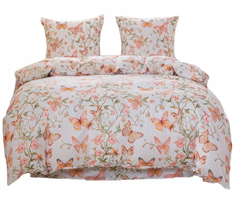 Pościel 160x200 bawełna satynowa dwustronna Cotton World gruba 3 el 3053