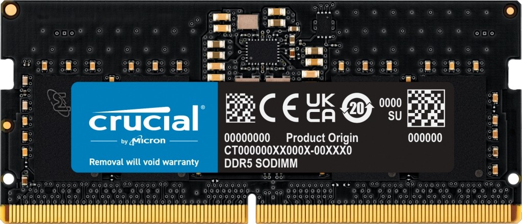 Crucial 64GB 1x64GB 5600MHz DDR5 CL46 SODIMM