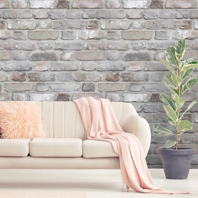 Tapeta winylowa na flizelinie szara cegła