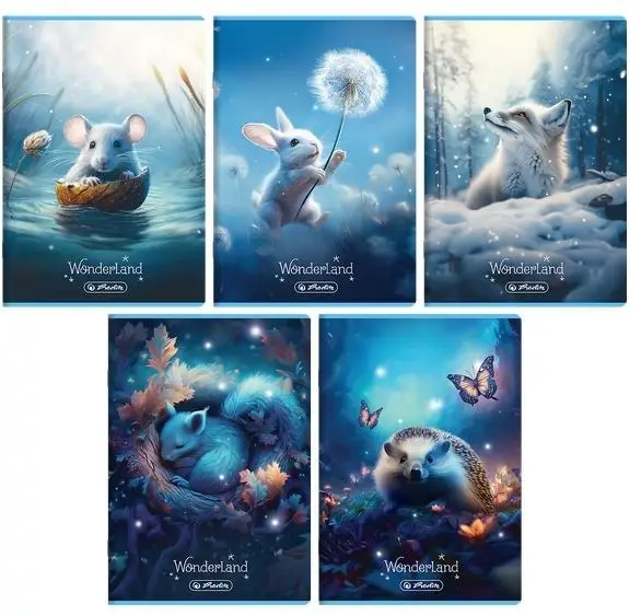 Zeszyt A5/32K linia podwójna Wonderland (10szt) - HERLITZ