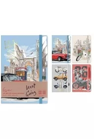 Notatnik A5/96K linia na gumkę MIX