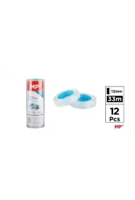 Taśma samoprzylepna przezroczysta 12mmx33m (12szt)