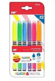 Marker fluorescencyjno-pastelowy 1,0/3,0mm 12szt