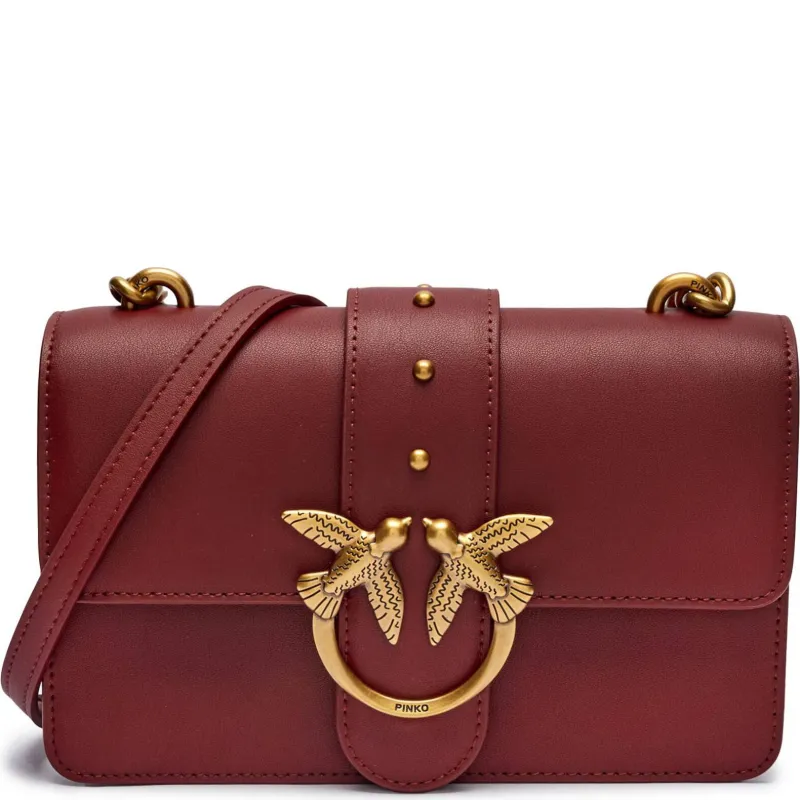 Pinko Skórzana torebka na ramię LOVE ONE MINI