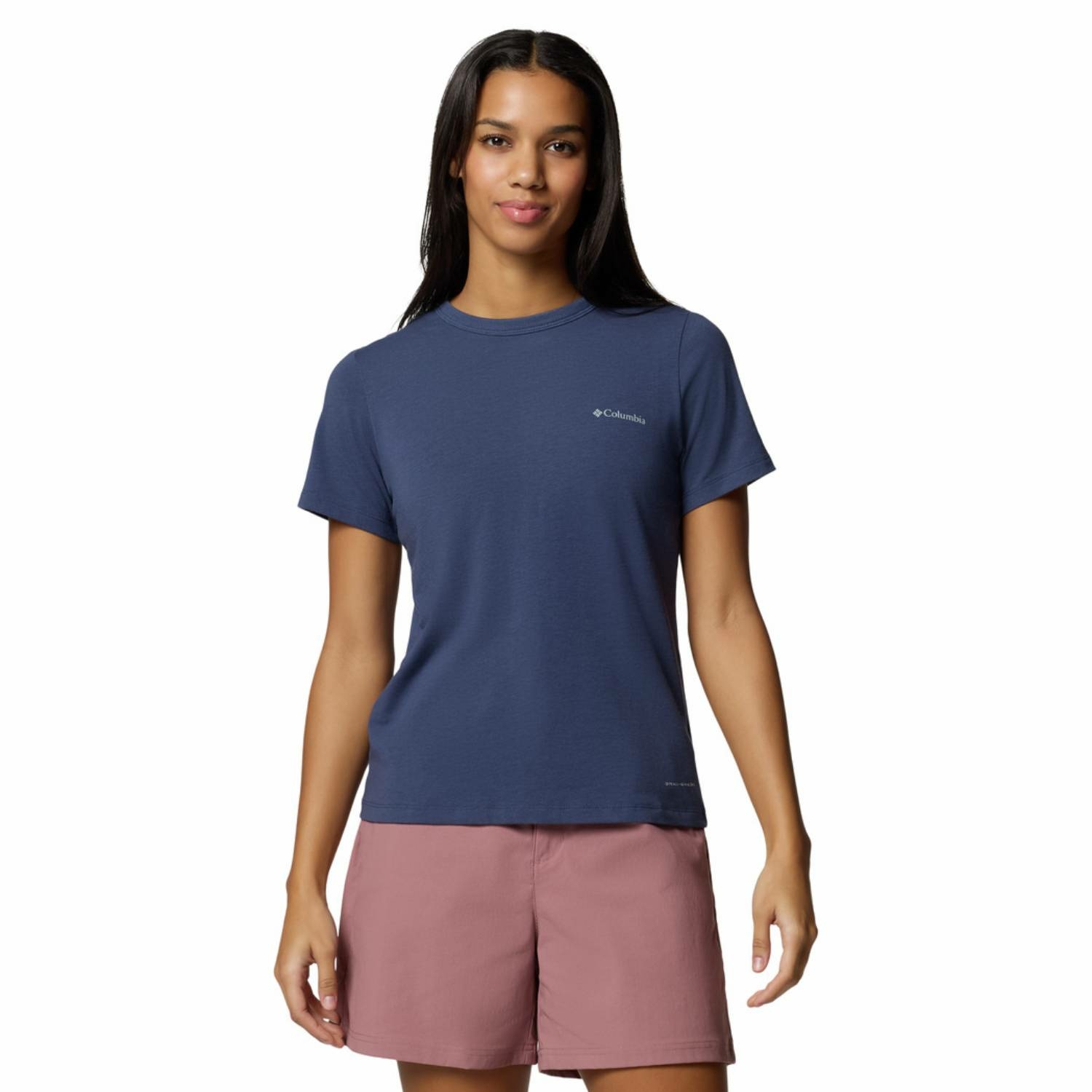 Damska koszulka Columbia Sun Trek Short Sleeve II Tee nocturnal - L