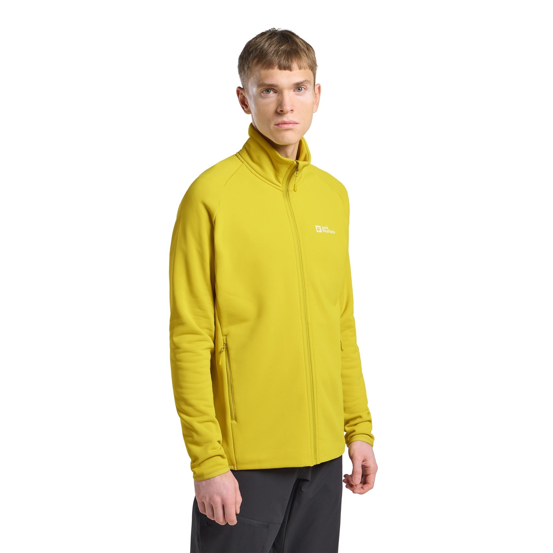 Męski polar Jack Wolfskin BAISELBERG FZ M chartreuse - S