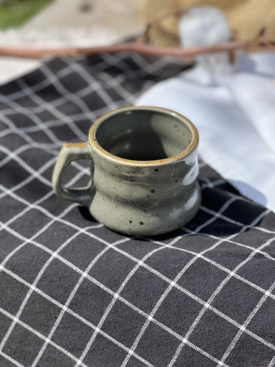 Filiżanka ceramiczna do kawy herbaty Rtęciowy Brąz 200ml