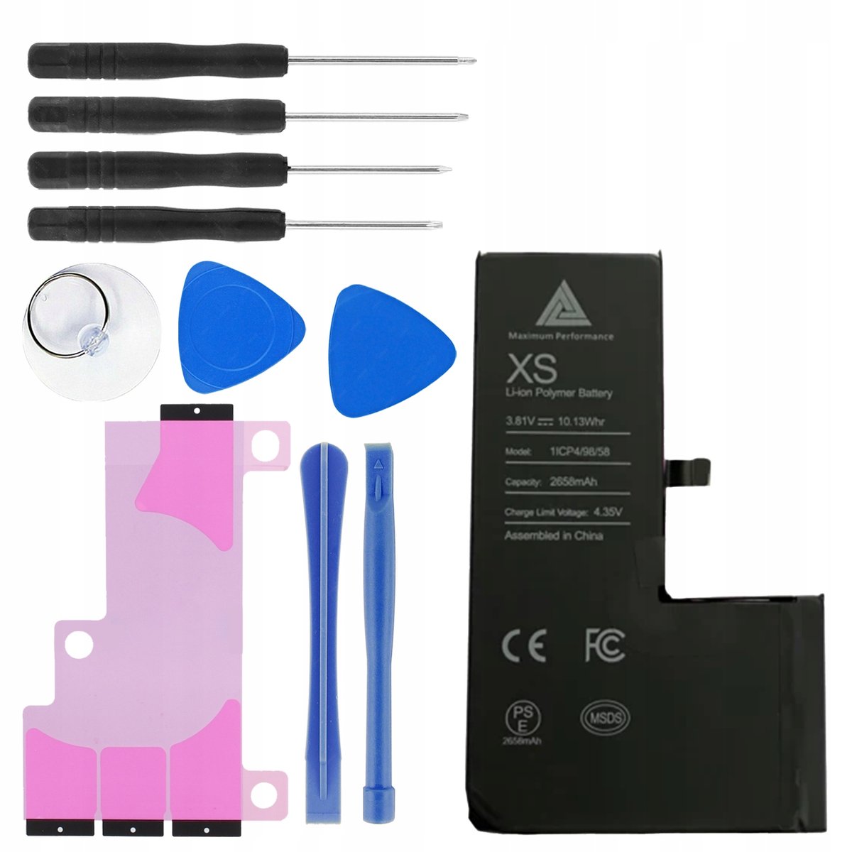BATERIA Do Telefonu APPLE IPHONE XS 2658 mAh MPD + ZESTAW MONTAŻOWY