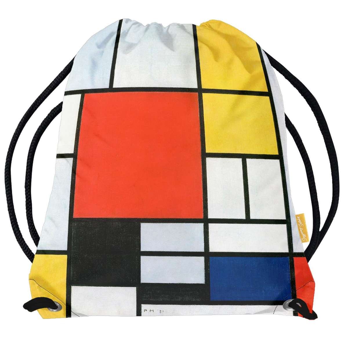 Worek Kompozycja w czerwieni, żółci, błękicie i czerni Piet Mondrian-Standard