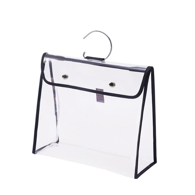 Pokrowiec na torbę l 36x13x34cm przezroczysto-czarny