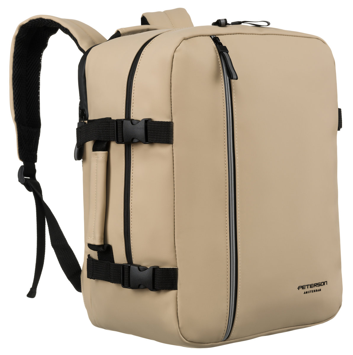 Plecak podróżny do samolotu WIZZAIR 40x30x20 bagaż podręczny kabinowy wodoodporny beżowy