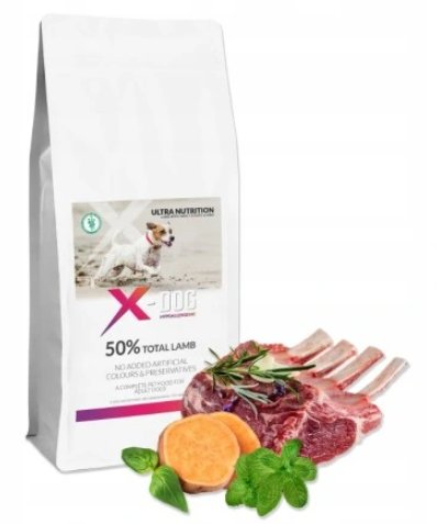 X-DOG GF ADULT M/L JAGNIĘCINA BATAT I MIĘTA 6KG