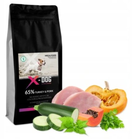 X-DOG PUPPY M/L INDYK Z WOLNEGO WYBIEGU 2KG