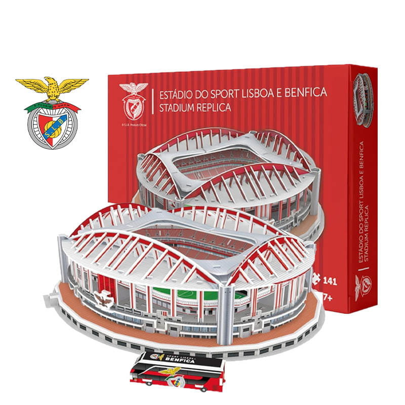 Stadion piłkarski BENFICA - SL Benfica FC - Puzzle 3D 141 elementów - model klubowy