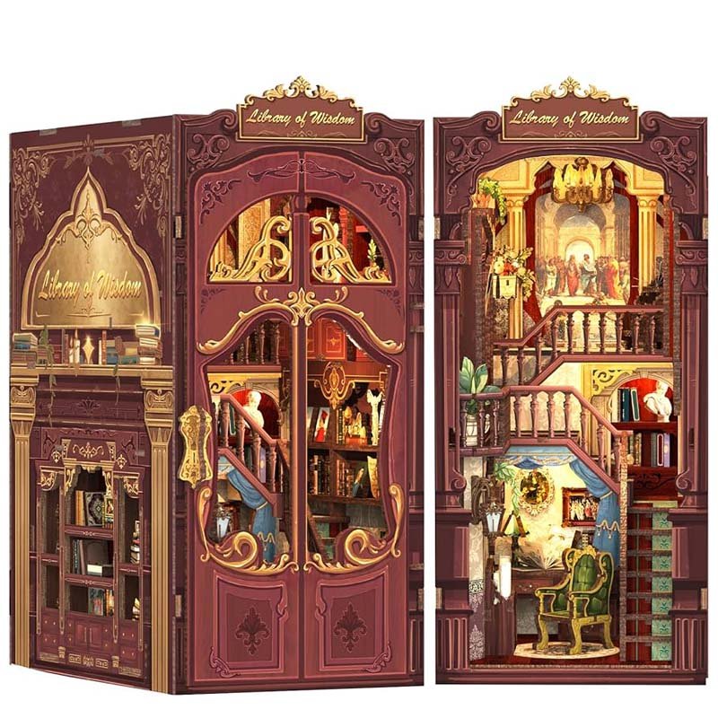 Miniaturowy domek Book Nook - Biblioteka mądrości* - CuteBee