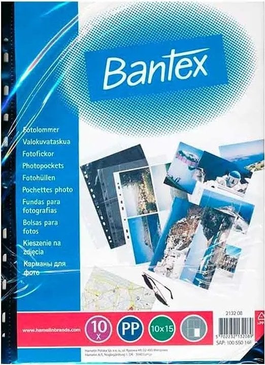 Bantex BANTEX Fotolommer 10x15 Sort