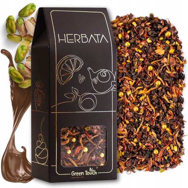 Herbata Dubajska czekolada pistacjowa karmel miód kakao yun ming czarny 60 g