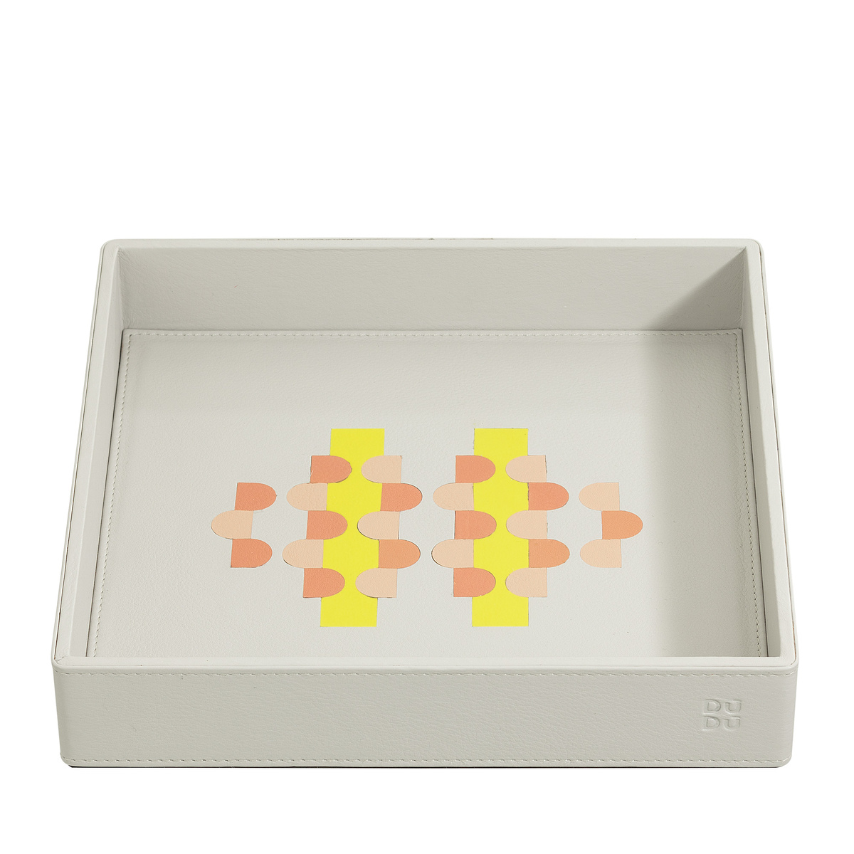 DUDU Valet Tray w skórzanym, kolorowym uchwycie do przechowywania portfela, kluczy, biżuterii i monet
