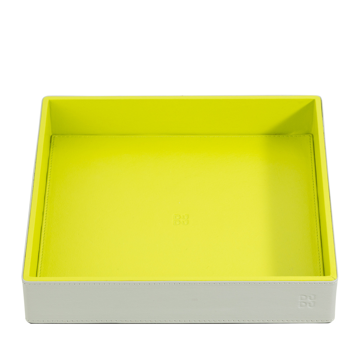 DUDU Valet Tray w skórzanym, kolorowym uchwycie do przechowywania portfela, kluczy, biżuterii i monet