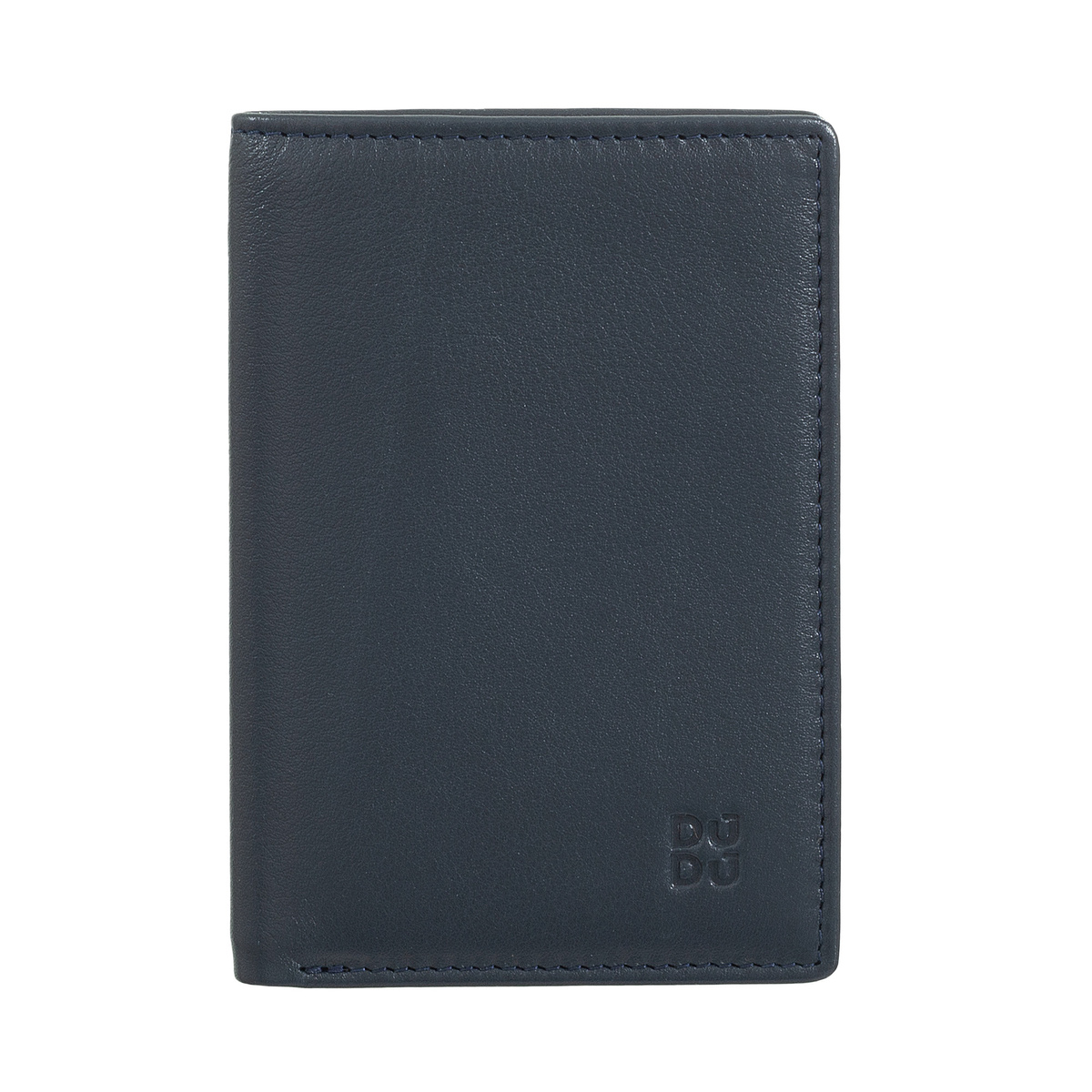 DUDU Small Slim Bifold Wallet dla mężczyzn, minimalistyczny skórzany portfel RFID z kieszenią na monety, kieszeniami na karty i schowkiem na gotówkę