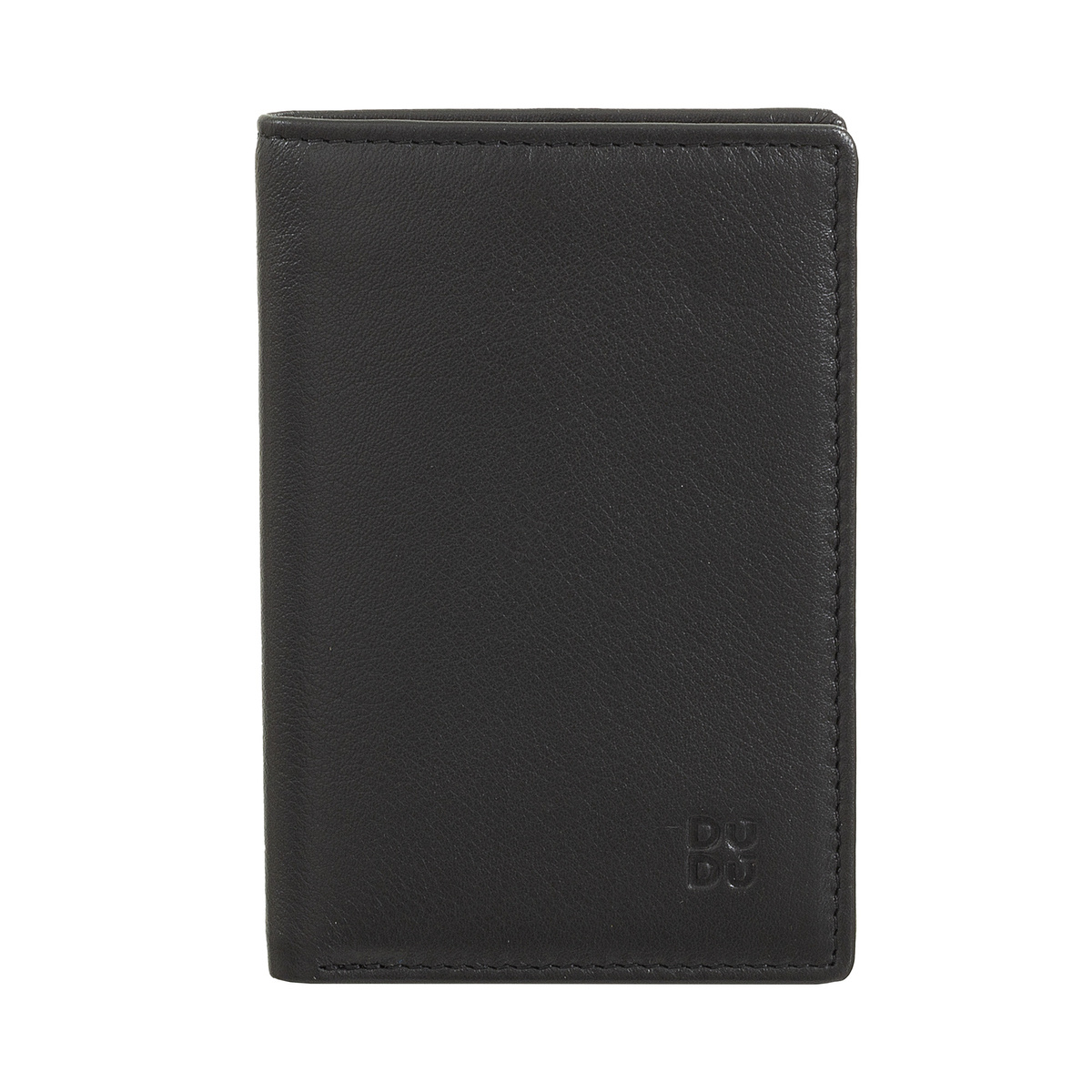DUDU Small Slim Bifold Wallet dla mężczyzn, minimalistyczny skórzany portfel RFID z kieszenią na monety, kieszeniami na karty i schowkiem na gotówkę