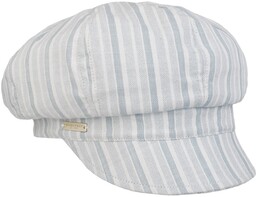 Czapka Kaszkiet Fresh Stripes by Seeberger, jasnoniebieski, One Size