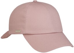 Czapka z Daszkiem Damska Uni Cotton by Seeberger, brudny róż, One Size