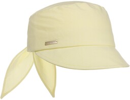 Czapka z Daszkiem Cotton Chambray by Seeberger, żółty pastelowy, One Size