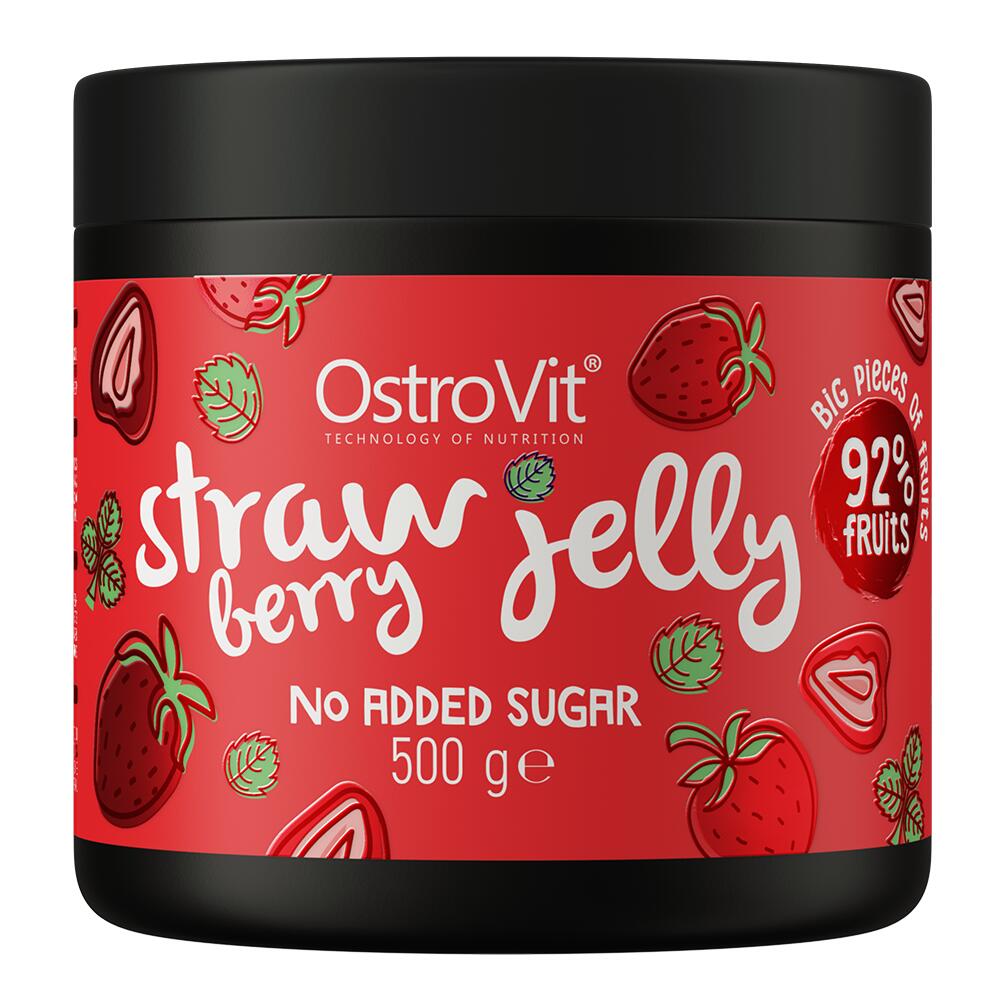 OstroVit Strawberry Jelly Owoce w żelu 500 g - truskawka
